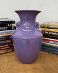 Purple Ceramic Vase with Twin Lion Handles, SKU , image 2