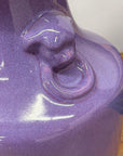Purple Ceramic Vase with Twin Lion Handles, SKU , image 9