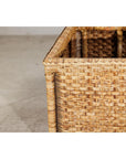 Rectangular Rattan Storage Bin with Hinged Lid - image 8