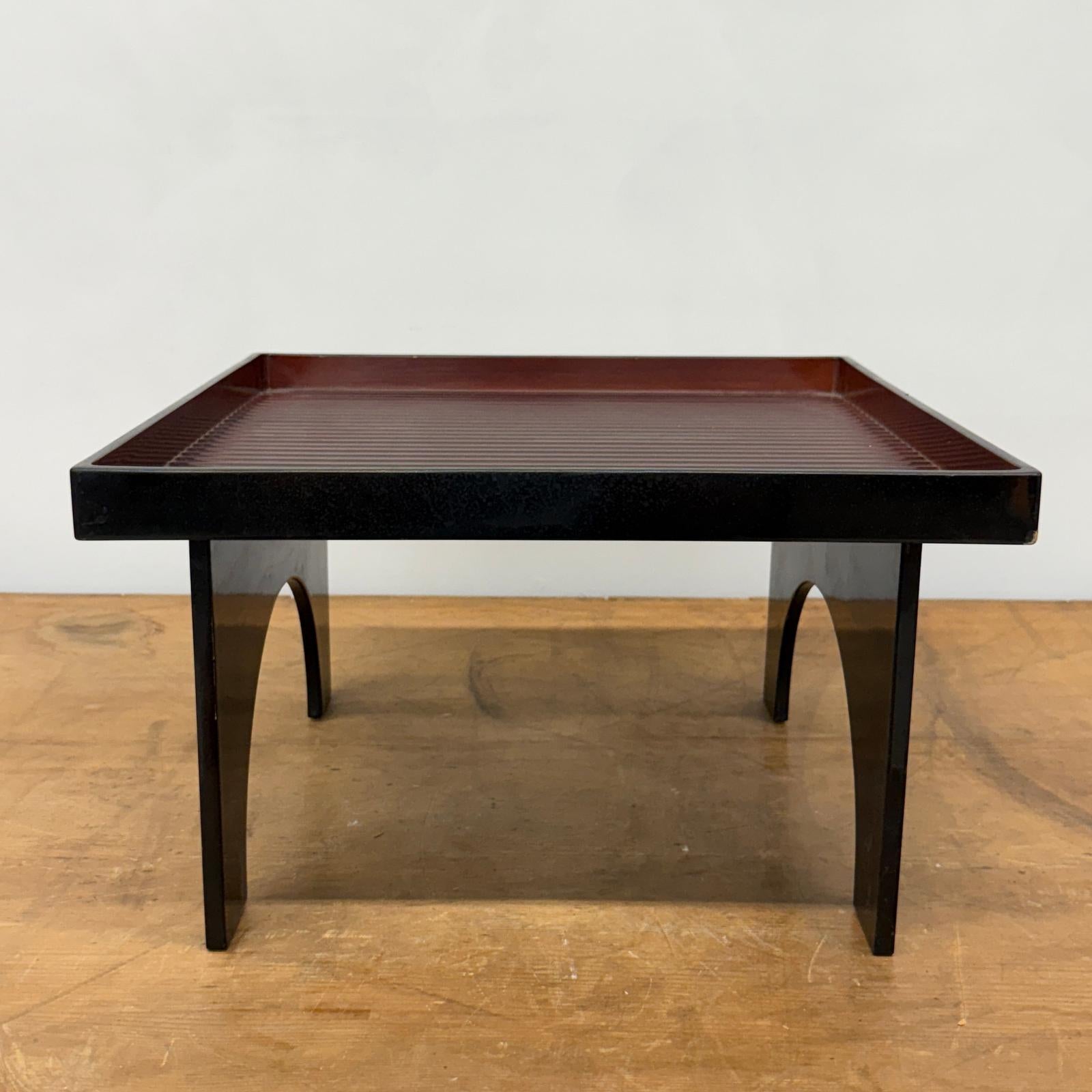 Red &amp; Black Square Tray Stands with Curved Legs, SKU , image 2