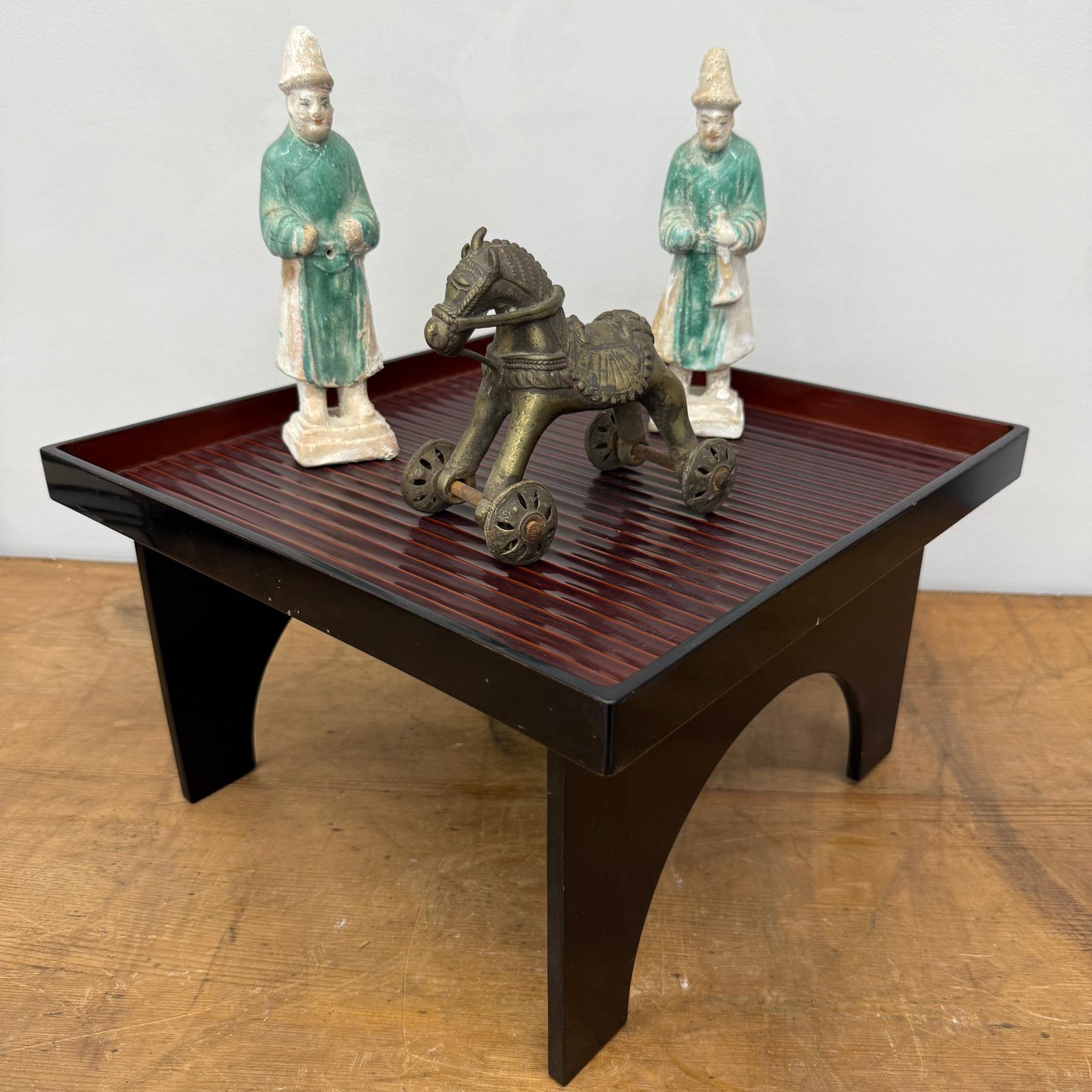 Red &amp; Black Square Tray Stands with Curved Legs, SKU , image 3