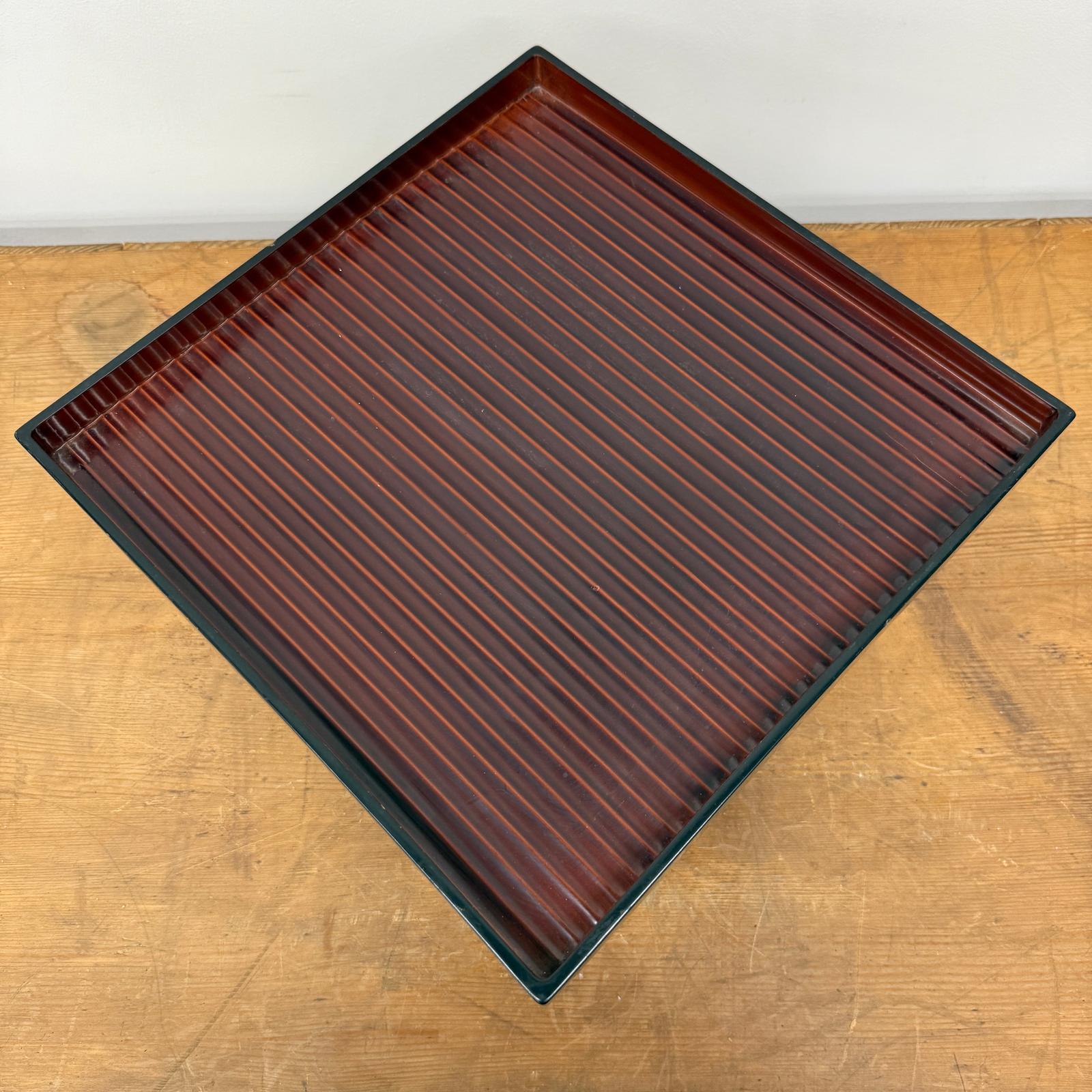 Red &amp; Black Square Tray Stands with Curved Legs, SKU , image 4