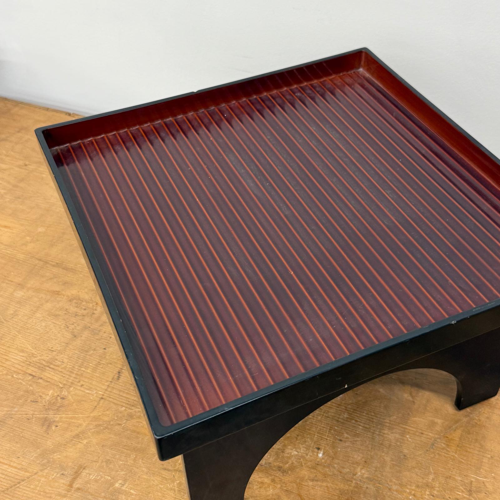 Red &amp; Black Square Tray Stands with Curved Legs, SKU , image 5