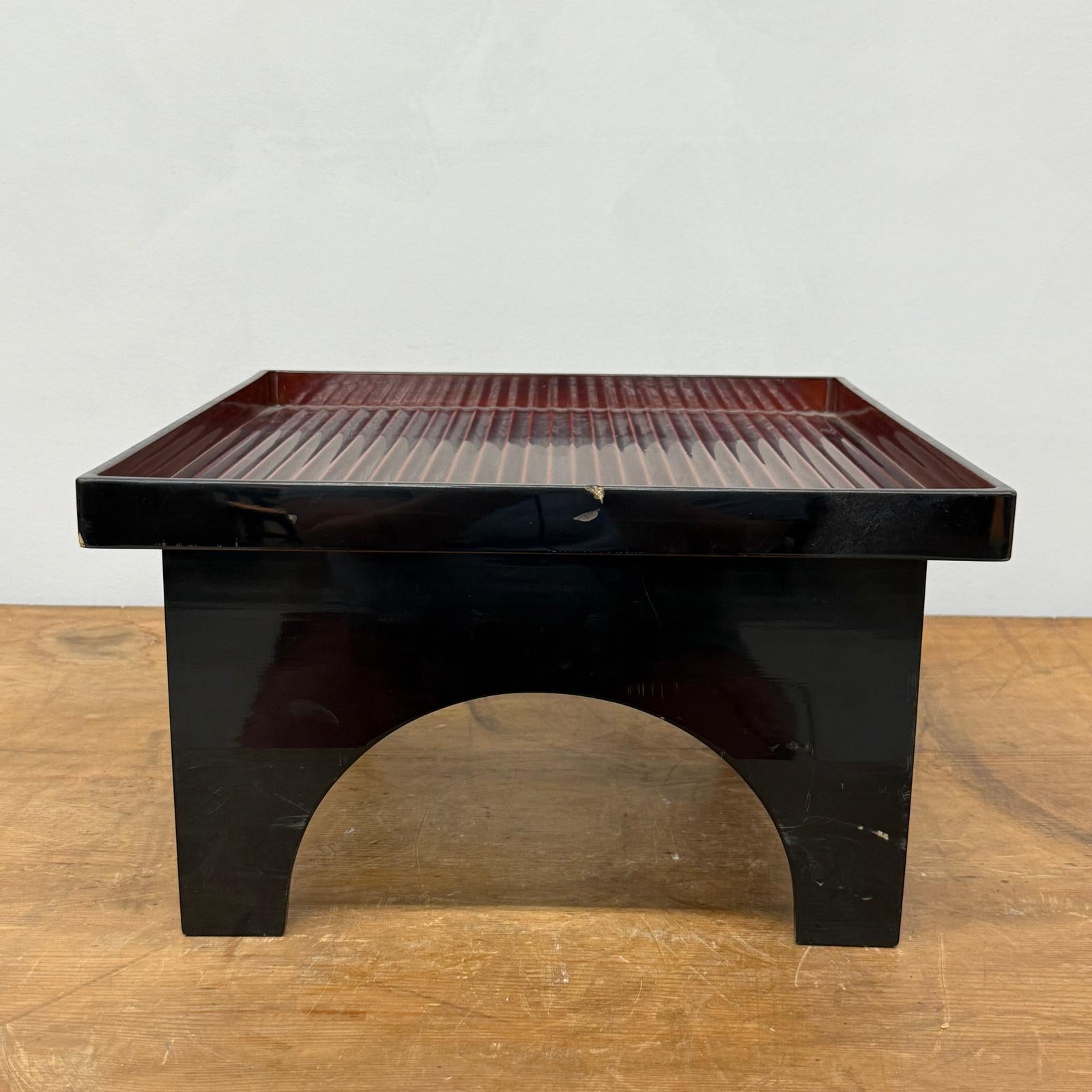 Red &amp; Black Square Tray Stands with Curved Legs, SKU , image 6