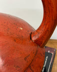 Red Wooden Carrying Basket with Removable Lid - FEA Home