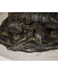Family of Tigers Lost Wax Bronze Table Top Statuette with Dark Patina-6. Asian & Chinese Furniture, Art, Antiques, Vintage Home Décor for sale at FEA Home