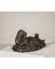 Family of Tigers Lost Wax Bronze Table Top Statuette with Dark Patina-8. Asian & Chinese Furniture, Art, Antiques, Vintage Home Décor for sale at FEA Home