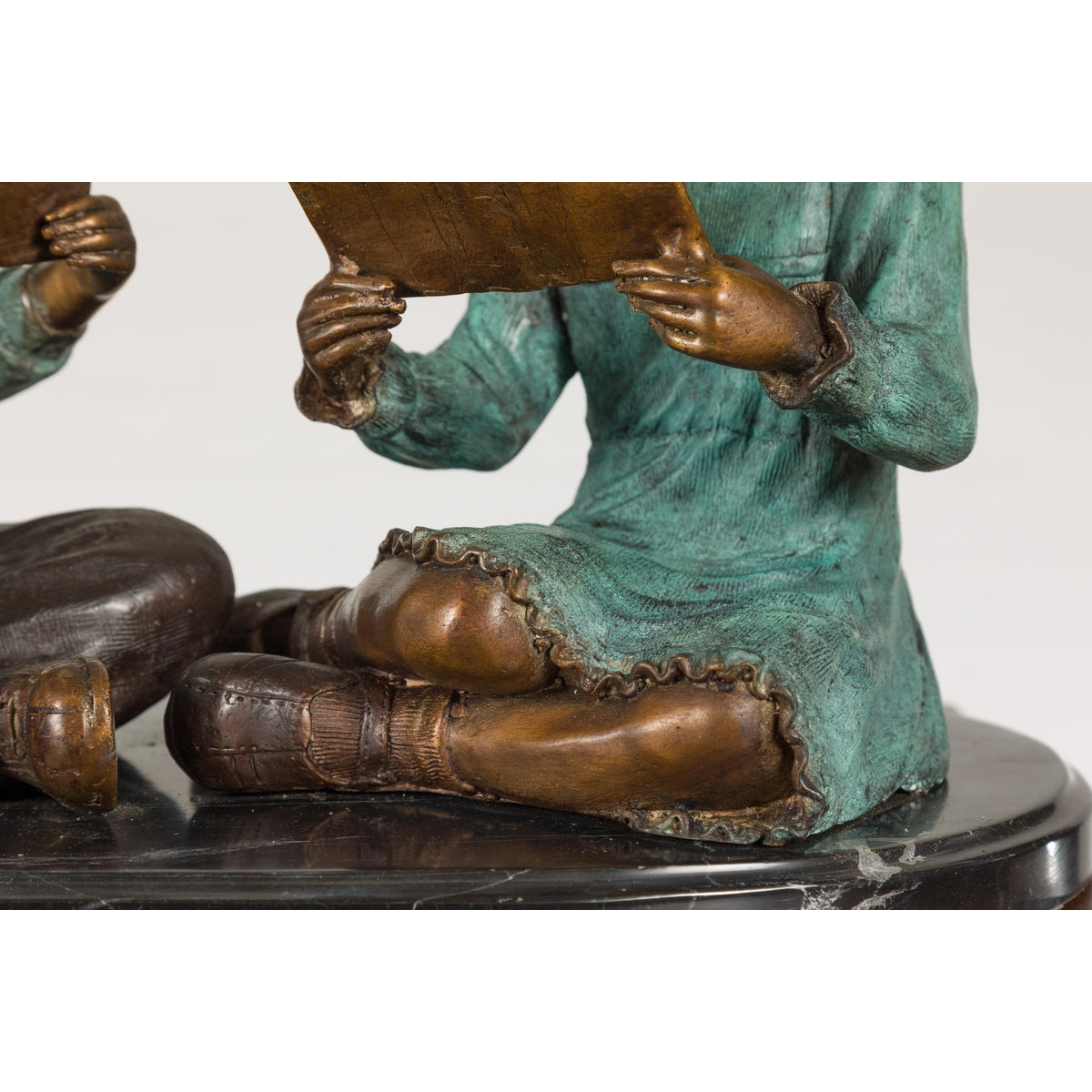 Bronze Tabletop Sculpture of Children Reading-10. Asian &amp; Chinese Furniture, Art, Antiques, Vintage Home Décor for sale at FEA Home