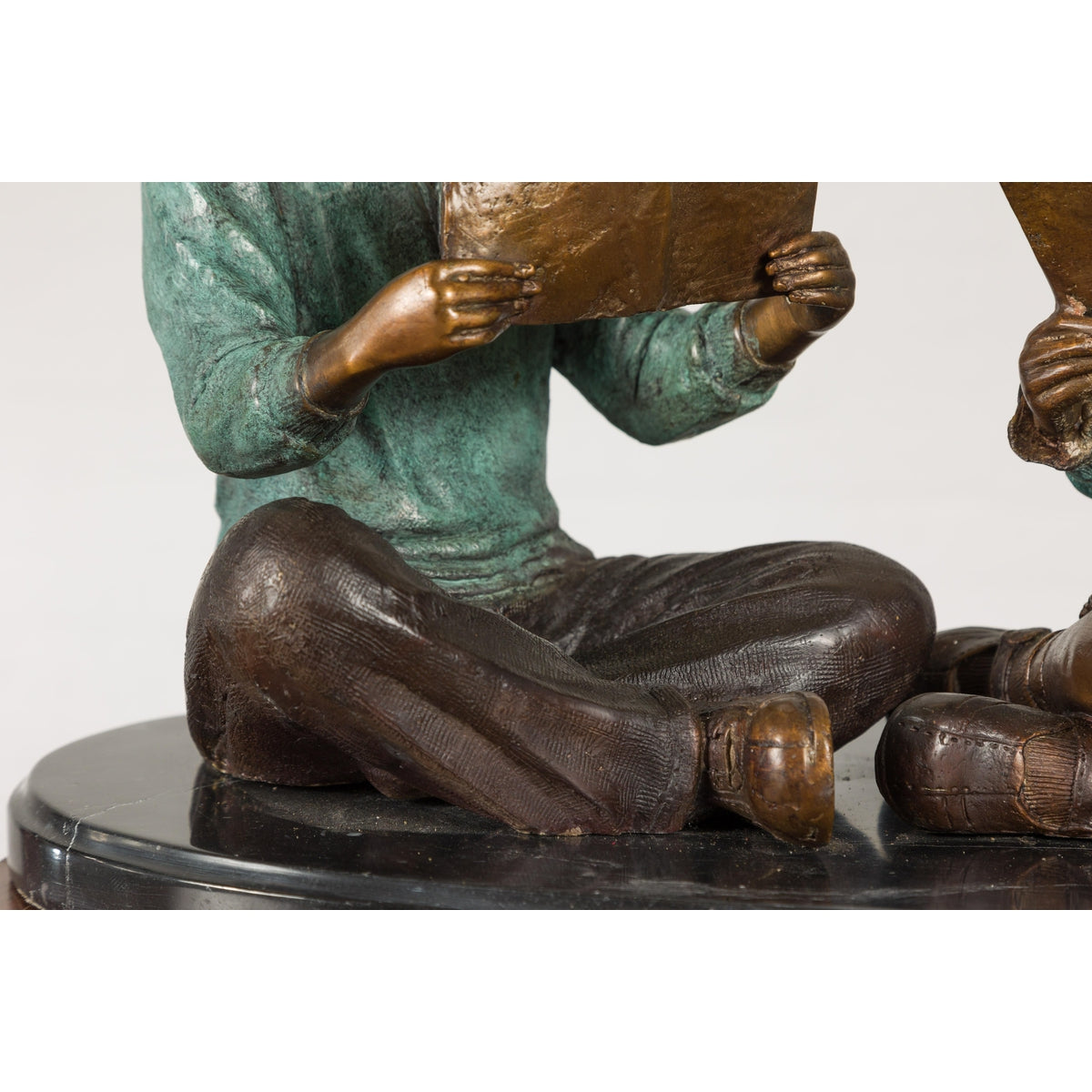 Bronze Tabletop Sculpture of Children Reading-12. Asian &amp; Chinese Furniture, Art, Antiques, Vintage Home Décor for sale at FEA Home