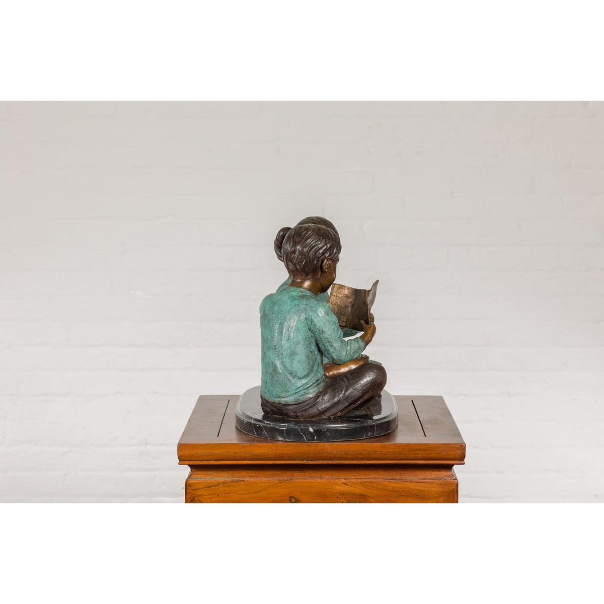 Bronze Tabletop Sculpture of Children Reading-16. Asian &amp; Chinese Furniture, Art, Antiques, Vintage Home Décor for sale at FEA Home