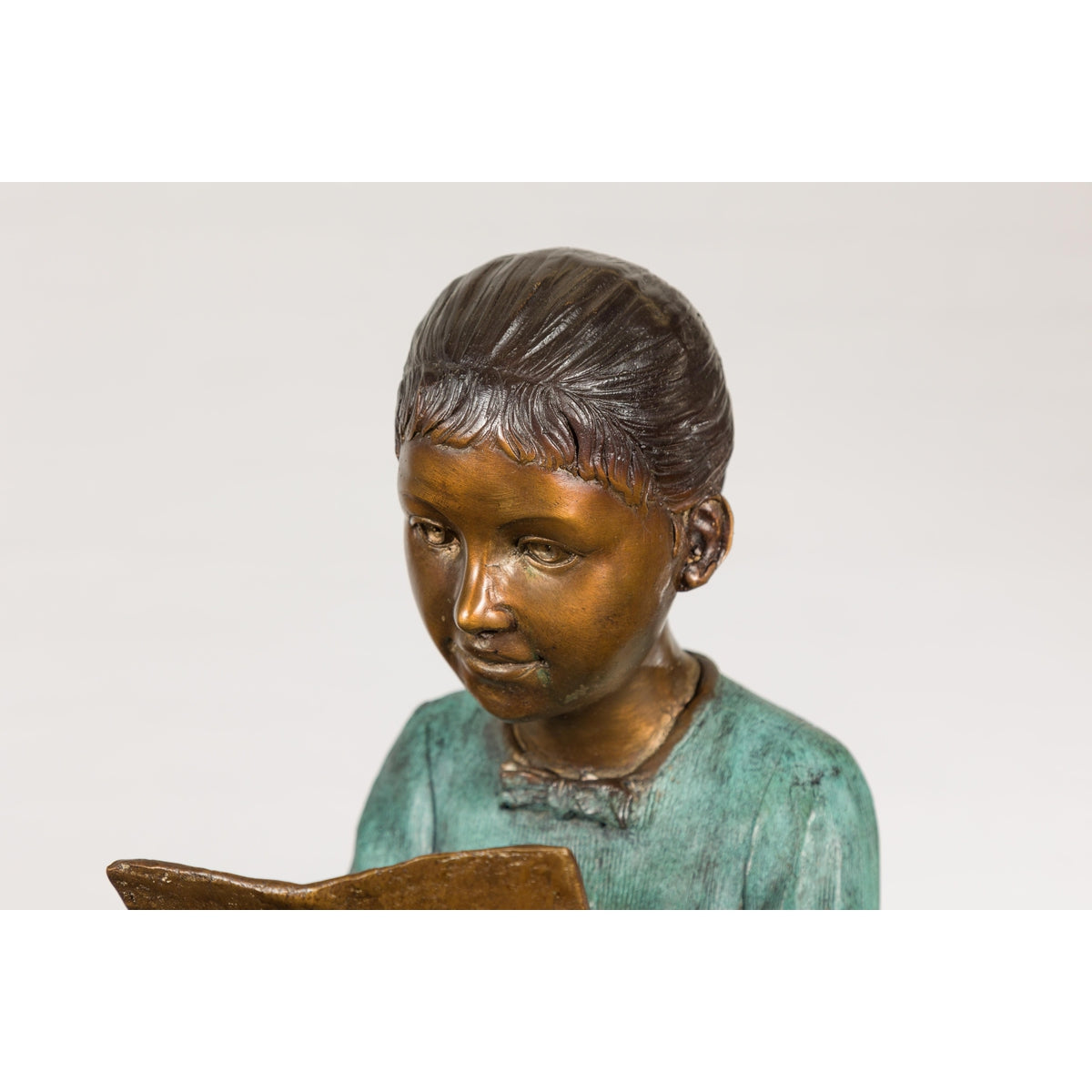 Bronze Tabletop Sculpture of Children Reading-7. Asian &amp; Chinese Furniture, Art, Antiques, Vintage Home Décor for sale at FEA Home