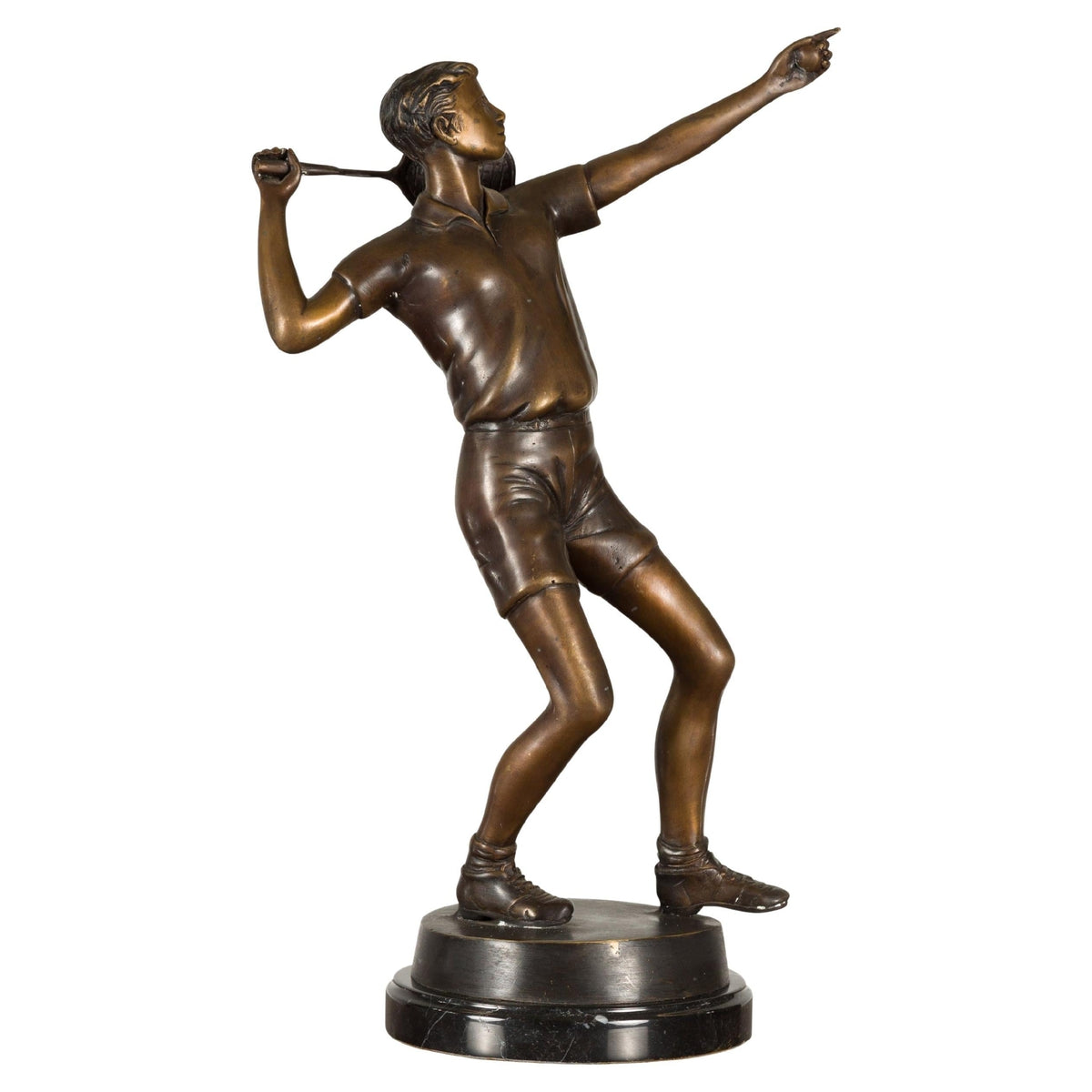 Bronze Tabletop Tennis Sculpture-1. Asian & Chinese Furniture, Art, Antiques, Vintage Home Décor for sale at FEA Home