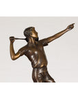 Bronze Tabletop Tennis Sculpture-14. Asian & Chinese Furniture, Art, Antiques, Vintage Home Décor for sale at FEA Home