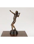 Bronze Tabletop Tennis Sculpture-18. Asian & Chinese Furniture, Art, Antiques, Vintage Home Décor for sale at FEA Home