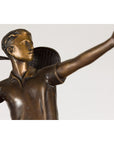 Bronze Tabletop Tennis Sculpture-5. Asian & Chinese Furniture, Art, Antiques, Vintage Home Décor for sale at FEA Home