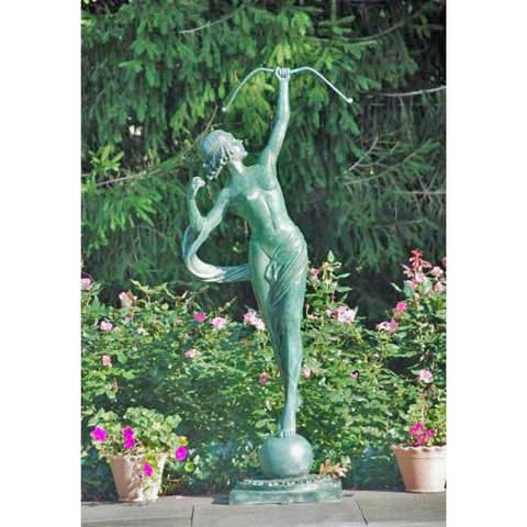 Greco-Roman Bronze Statue of Goddess Diana the Hunter-RG1249-3. Asian & Chinese Furniture, Art, Antiques, Vintage Home Décor for sale at FEA Home