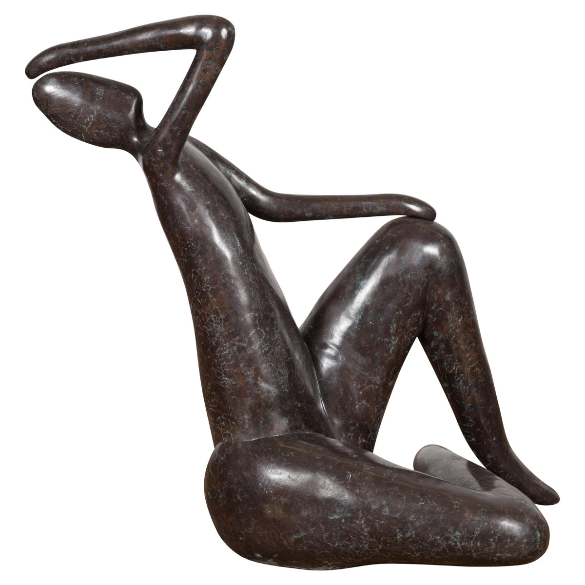 Modern Abstract Woman Bronze Sculpture-1. Asian & Chinese Furniture, Art, Antiques, Vintage Home Décor for sale at FEA Home