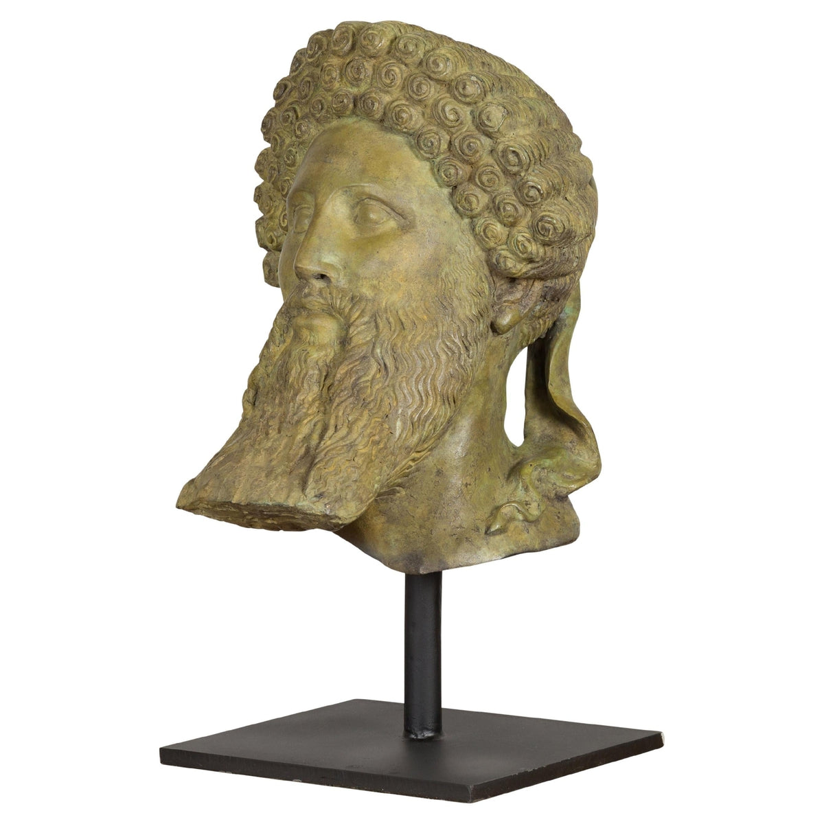 Bronze Hermes Bust Sculpture-1. Asian & Chinese Furniture, Art, Antiques, Vintage Home Décor for sale at FEA Home
