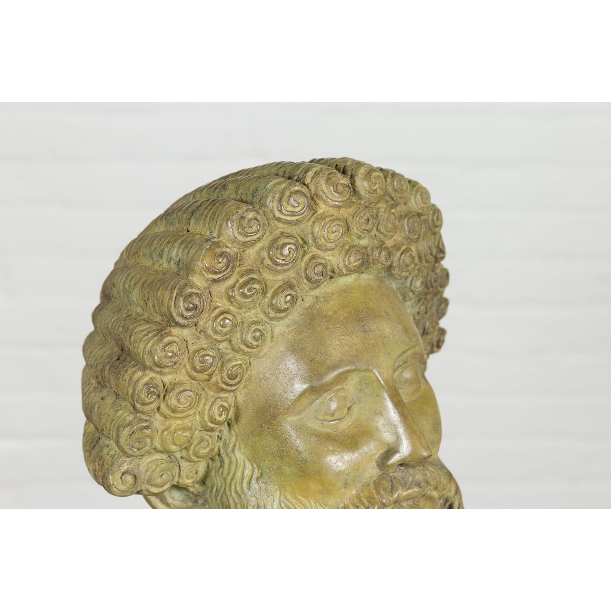 Bronze Hermes Bust Sculpture-12. Asian &amp; Chinese Furniture, Art, Antiques, Vintage Home Décor for sale at FEA Home