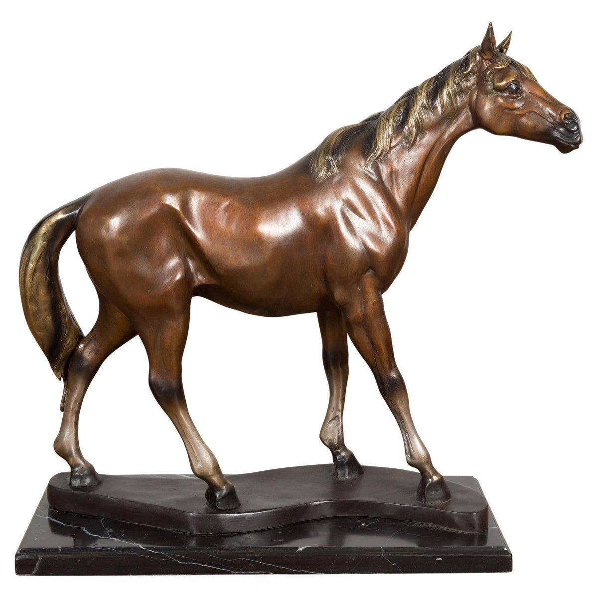 Contemporary Bronze Horse Tabletop Sculpture-1. Asian & Chinese Furniture, Art, Antiques, Vintage Home Décor for sale at FEA Home
