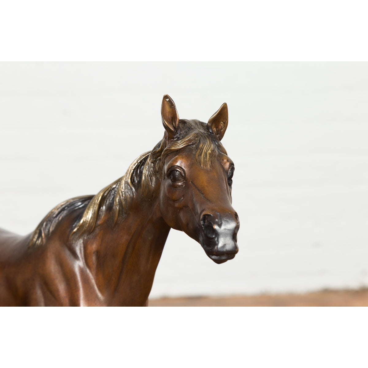 Contemporary Bronze Horse Tabletop Sculpture-11. Asian &amp; Chinese Furniture, Art, Antiques, Vintage Home Décor for sale at FEA Home