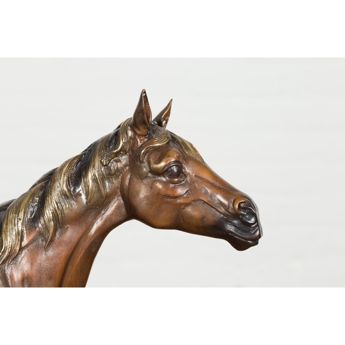 Contemporary Bronze Horse Tabletop Sculpture-12. Asian &amp; Chinese Furniture, Art, Antiques, Vintage Home Décor for sale at FEA Home