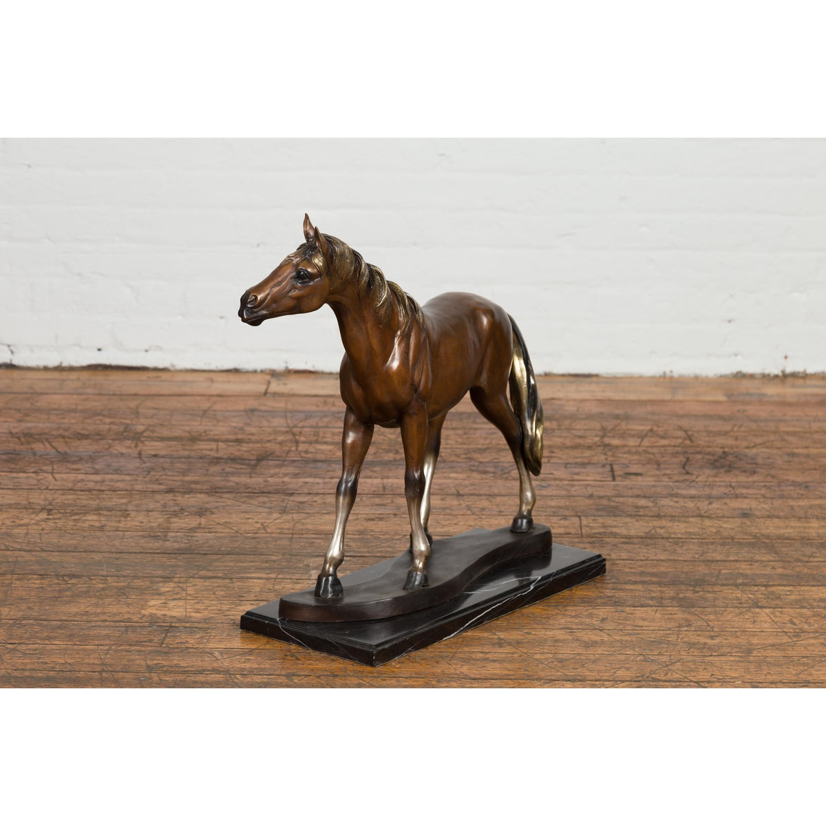 Contemporary Bronze Horse Tabletop Sculpture-14. Asian &amp; Chinese Furniture, Art, Antiques, Vintage Home Décor for sale at FEA Home