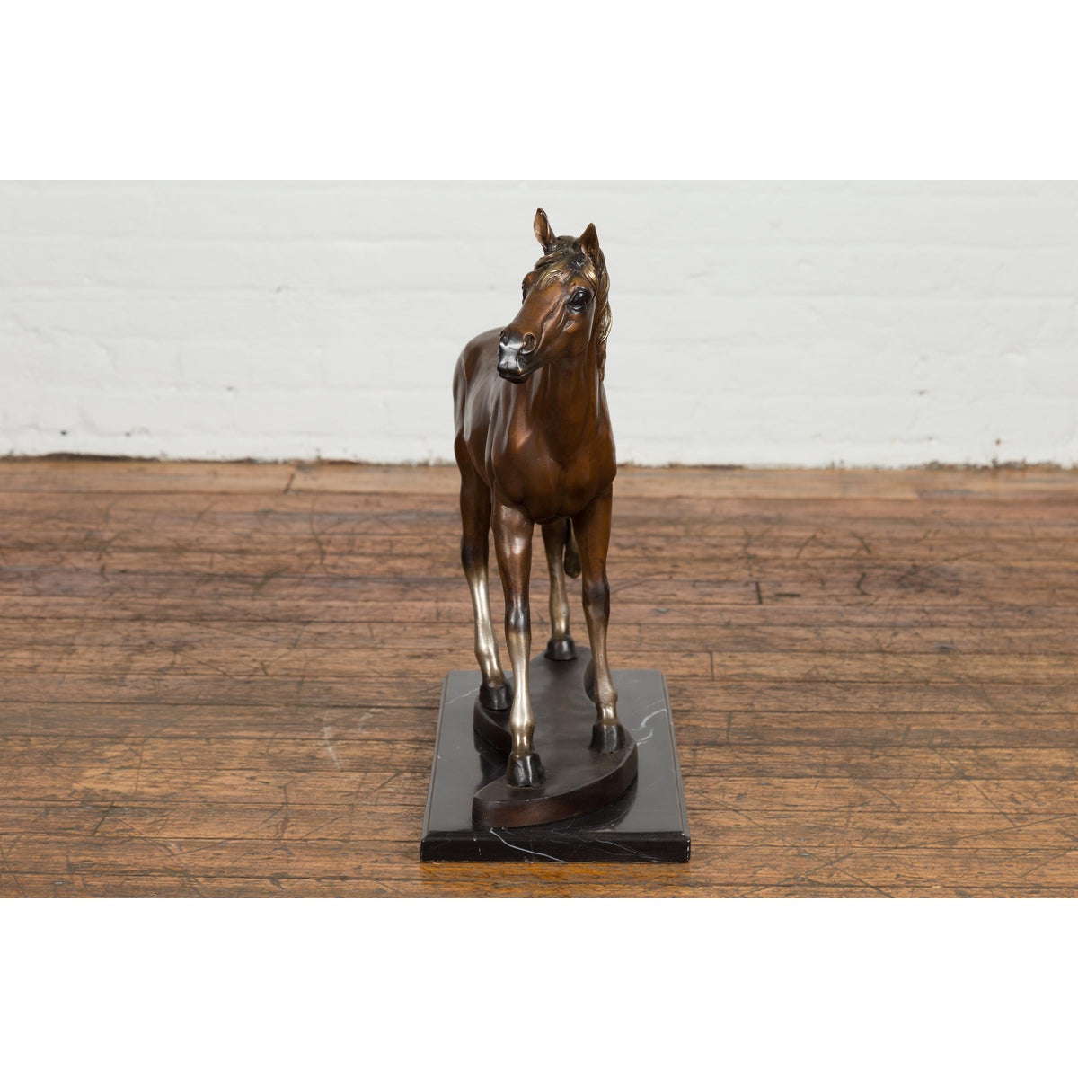 Contemporary Bronze Horse Tabletop Sculpture-15. Asian &amp; Chinese Furniture, Art, Antiques, Vintage Home Décor for sale at FEA Home