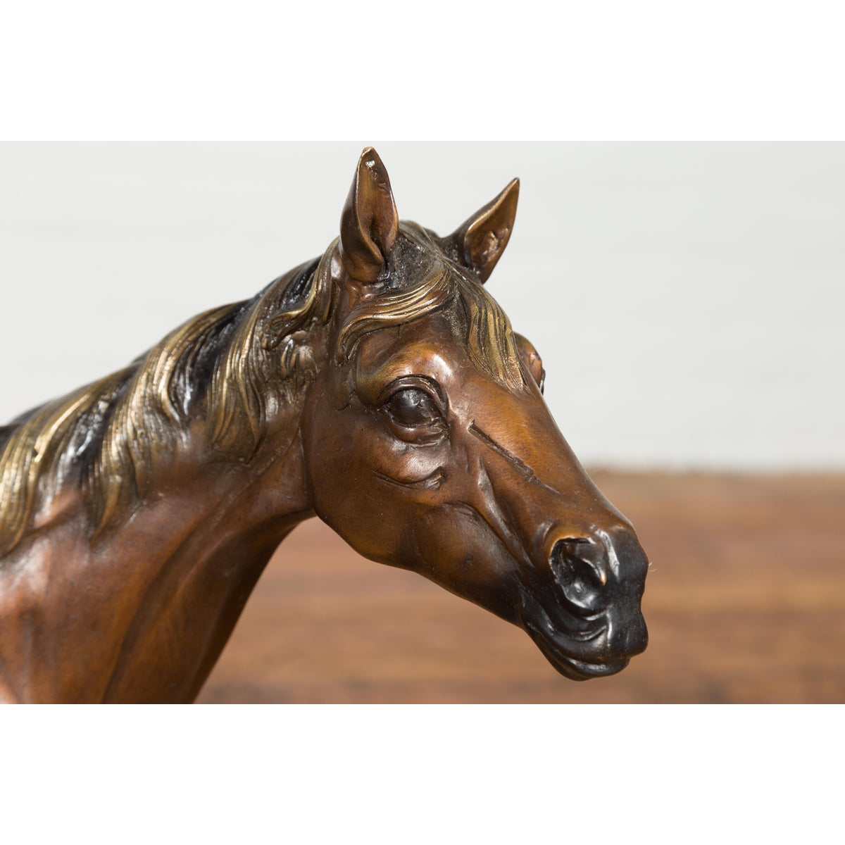 Contemporary Bronze Horse Tabletop Sculpture-17. Asian &amp; Chinese Furniture, Art, Antiques, Vintage Home Décor for sale at FEA Home