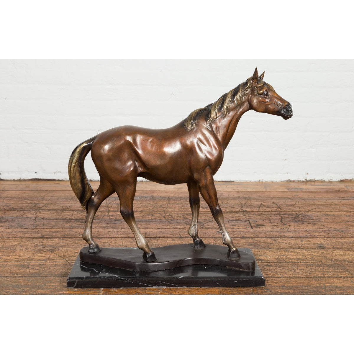 Contemporary Bronze Horse Tabletop Sculpture-2. Asian & Chinese Furniture, Art, Antiques, Vintage Home Décor for sale at FEA Home