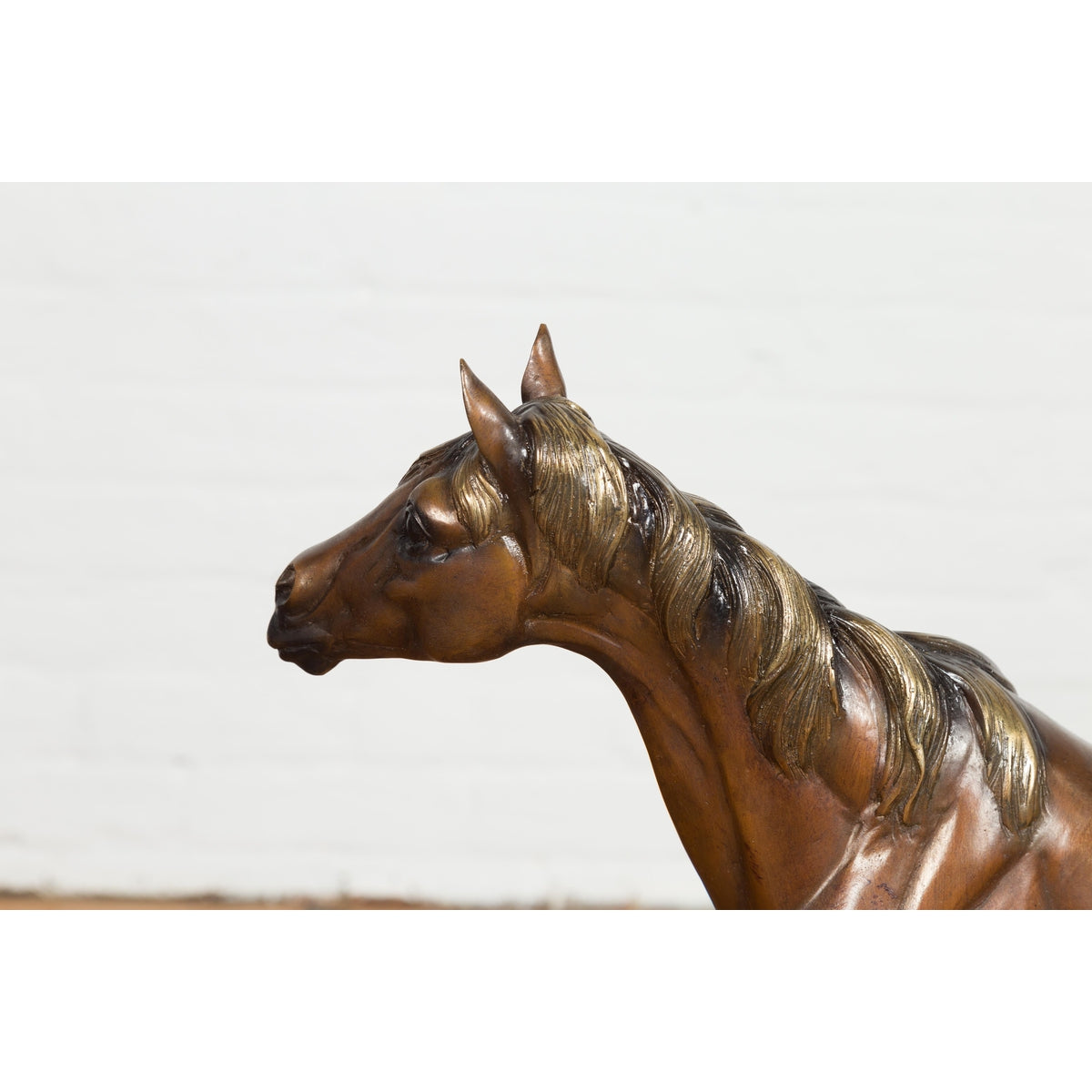 Contemporary Bronze Horse Tabletop Sculpture-5. Asian &amp; Chinese Furniture, Art, Antiques, Vintage Home Décor for sale at FEA Home