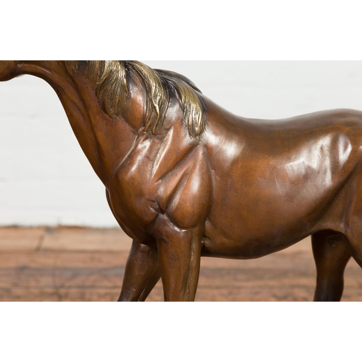 Contemporary Bronze Horse Tabletop Sculpture-6. Asian &amp; Chinese Furniture, Art, Antiques, Vintage Home Décor for sale at FEA Home