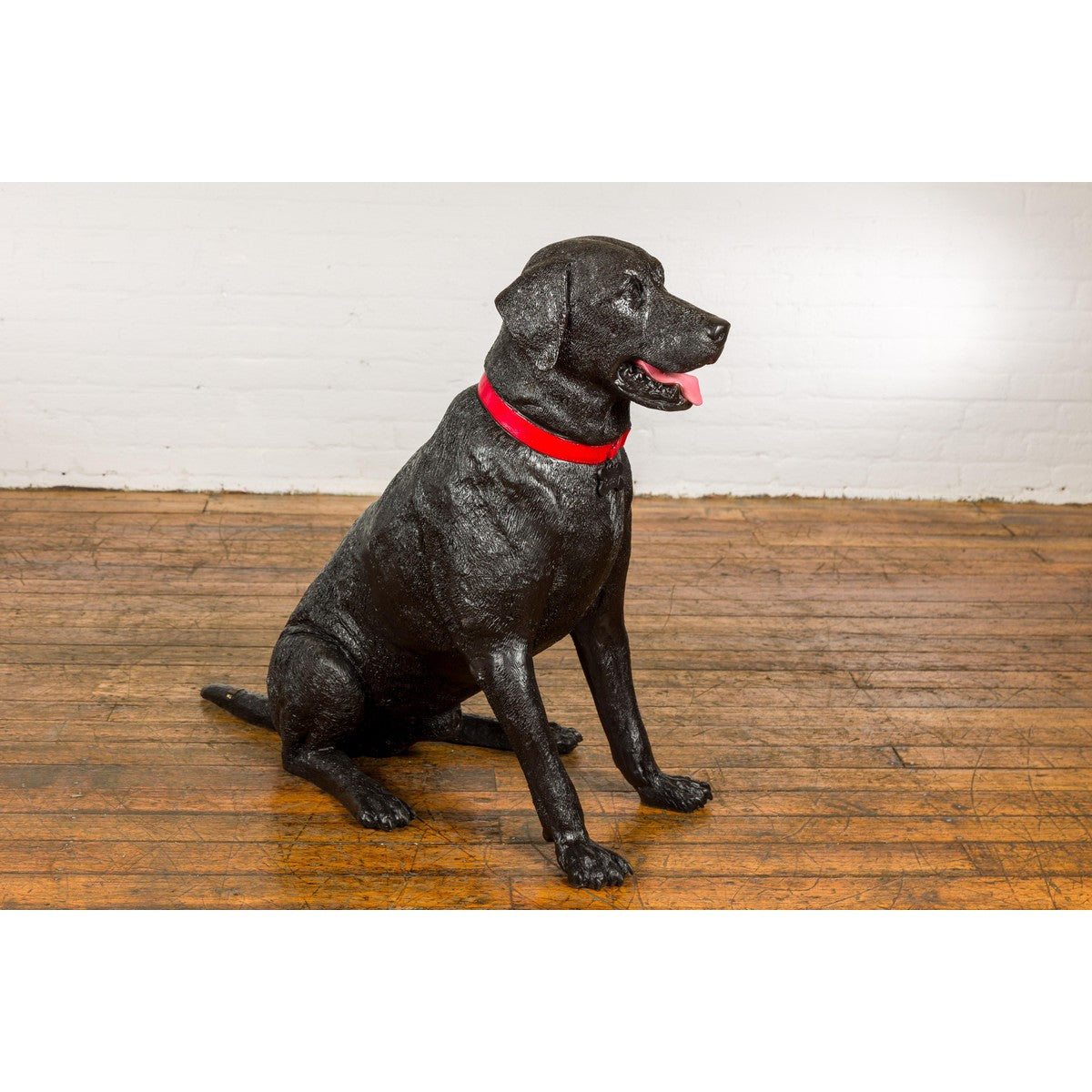 Life-size Bronze Dog Statue of a Pet Labrador-12. Asian &amp; Chinese Furniture, Art, Antiques, Vintage Home Décor for sale at FEA Home