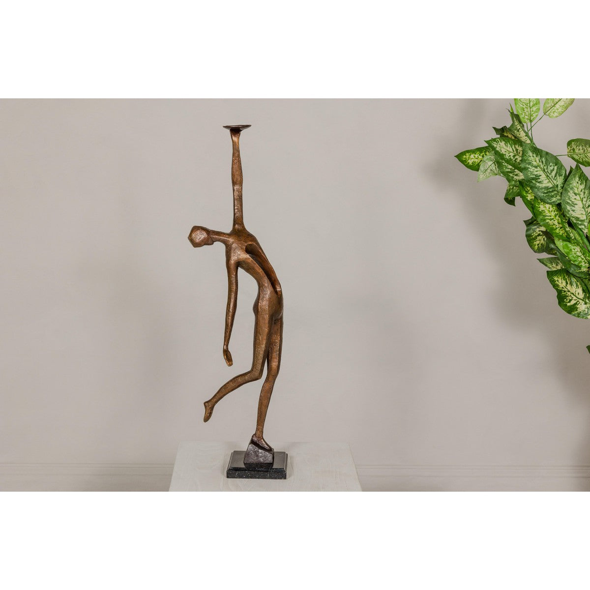 Bronze Tabletop Statuette Depicting an Abstract Inspired Woman on Marble Base-18. Asian &amp; Chinese Furniture, Art, Antiques, Vintage Home Décor for sale at FEA Home
