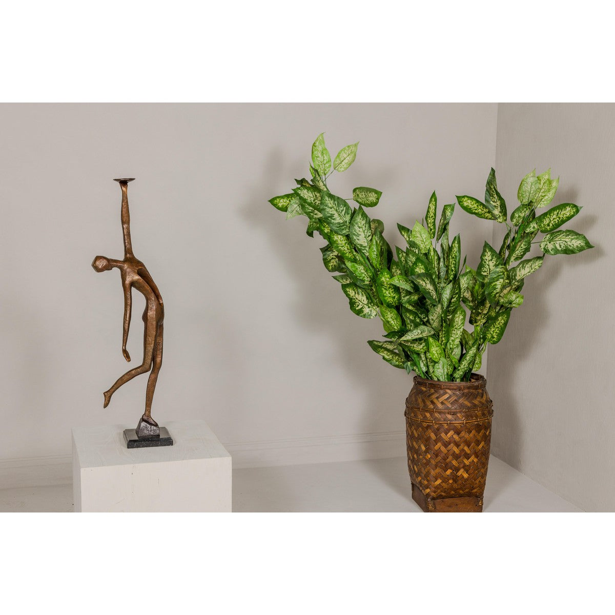Bronze Tabletop Statuette Depicting an Abstract Inspired Woman on Marble Base-3. Asian &amp; Chinese Furniture, Art, Antiques, Vintage Home Décor for sale at FEA Home