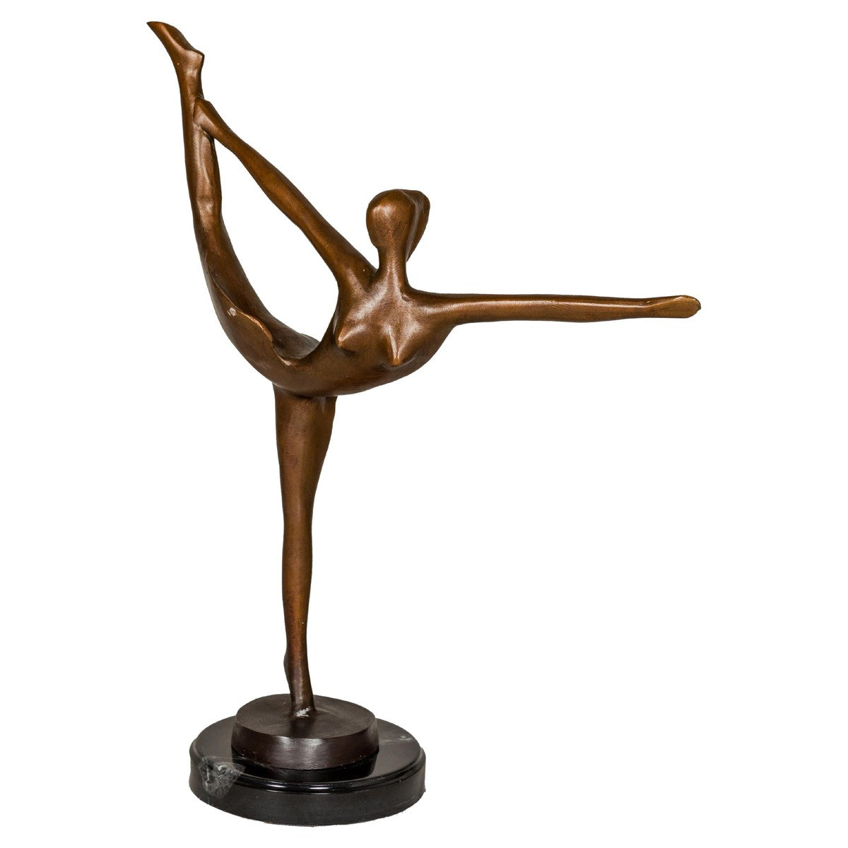 Contemporary Bronze Tabletop Abstract Ballerina Statue-1. Asian & Chinese Furniture, Art, Antiques, Vintage Home Décor for sale at FEA Home