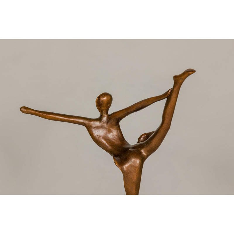 Contemporary Bronze Tabletop Abstract Ballerina Statue-RG2153-12. Asian & Chinese Furniture, Art, Antiques, Vintage Home Décor for sale at FEA Home