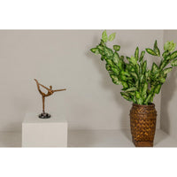 Contemporary Bronze Tabletop Abstract Ballerina Statue-RG2153-4. Asian & Chinese Furniture, Art, Antiques, Vintage Home Décor for sale at FEA Home