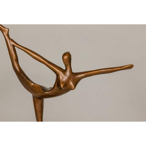 Contemporary Bronze Tabletop Abstract Ballerina Statue-RG2153-5. Asian & Chinese Furniture, Art, Antiques, Vintage Home Décor for sale at FEA Home