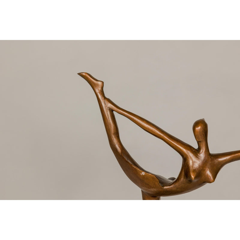 Contemporary Bronze Tabletop Abstract Ballerina Statue-RG2153-6. Asian & Chinese Furniture, Art, Antiques, Vintage Home Décor for sale at FEA Home