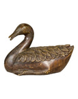 Bronze Tabletop Vintage Duck Statuette, Lost Wax with Fine Details-11. Asian & Chinese Furniture, Art, Antiques, Vintage Home Décor for sale at FEA Home