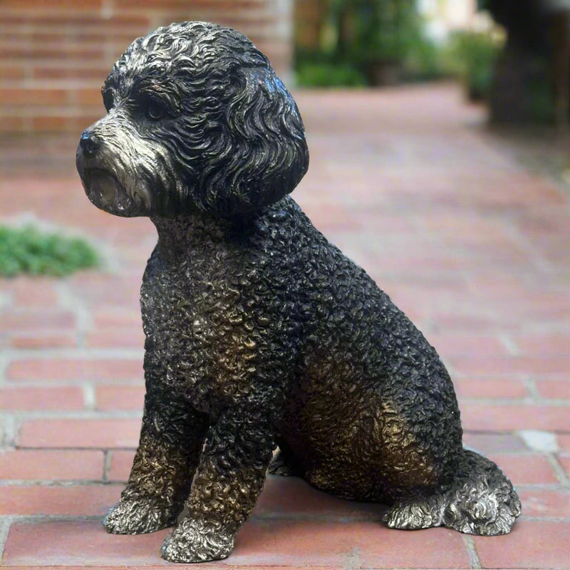 Myrtle Bernedoodle Dog Statue-RG2214-1. Asian & Chinese Furniture, Art, Antiques, Vintage Home Décor for sale at FEA Home