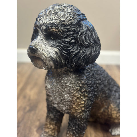 Myrtle Bernedoodle Dog Statue-RG2214-4. Asian & Chinese Furniture, Art, Antiques, Vintage Home Décor for sale at FEA Home