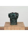 Bronze Indoor/Outdoor Planter with Horse Relief-11. Asian & Chinese Furniture, Art, Antiques, Vintage Home Décor for sale at FEA Home