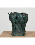Bronze Indoor/Outdoor Planter with Horse Relief-3. Asian & Chinese Furniture, Art, Antiques, Vintage Home Décor for sale at FEA Home