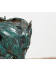 Bronze Indoor/Outdoor Planter with Horse Relief-9. Asian & Chinese Furniture, Art, Antiques, Vintage Home Décor for sale at FEA Home