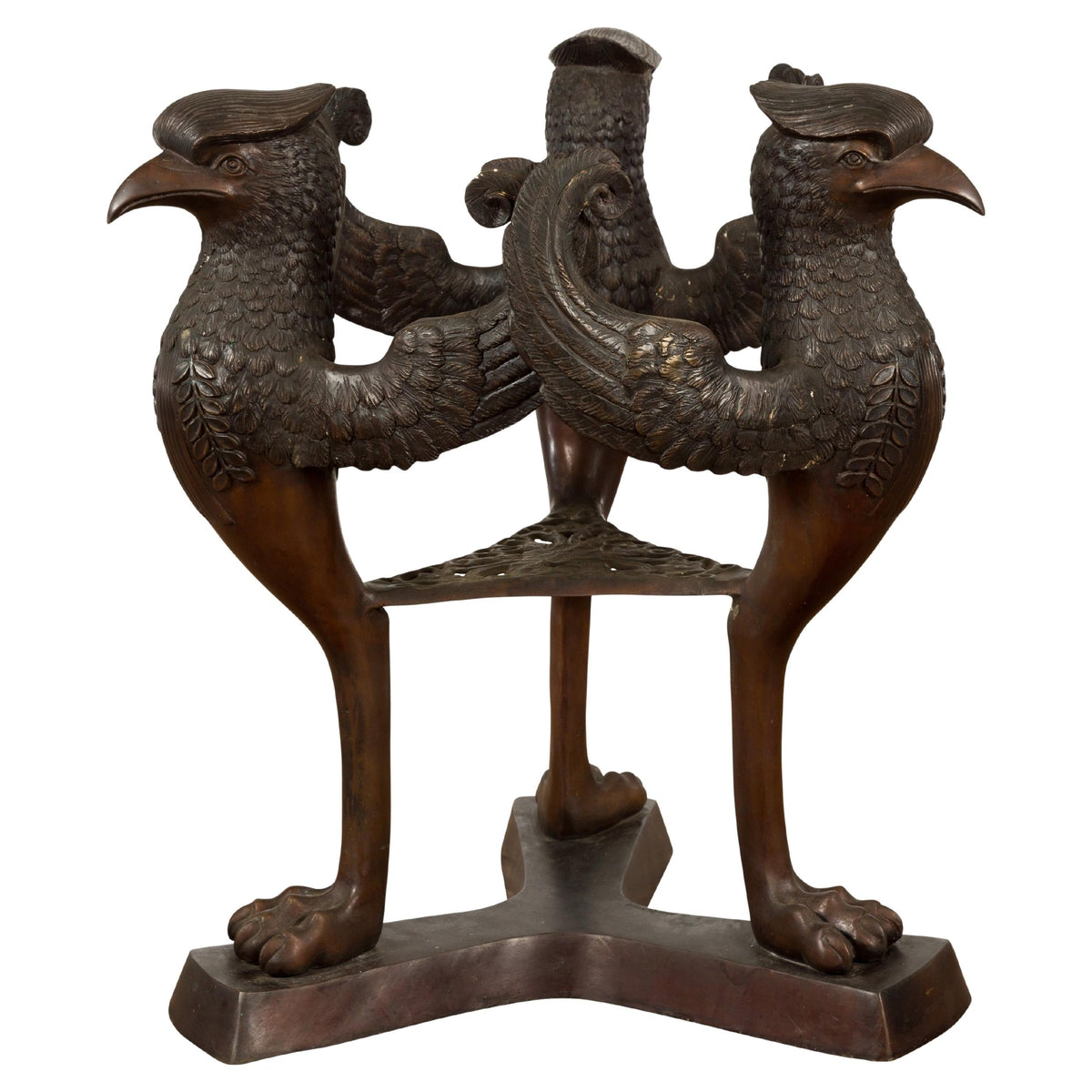 Contemporary Bronze Griffins Table Base-1. Asian & Chinese Furniture, Art, Antiques, Vintage Home Décor for sale at FEA Home
