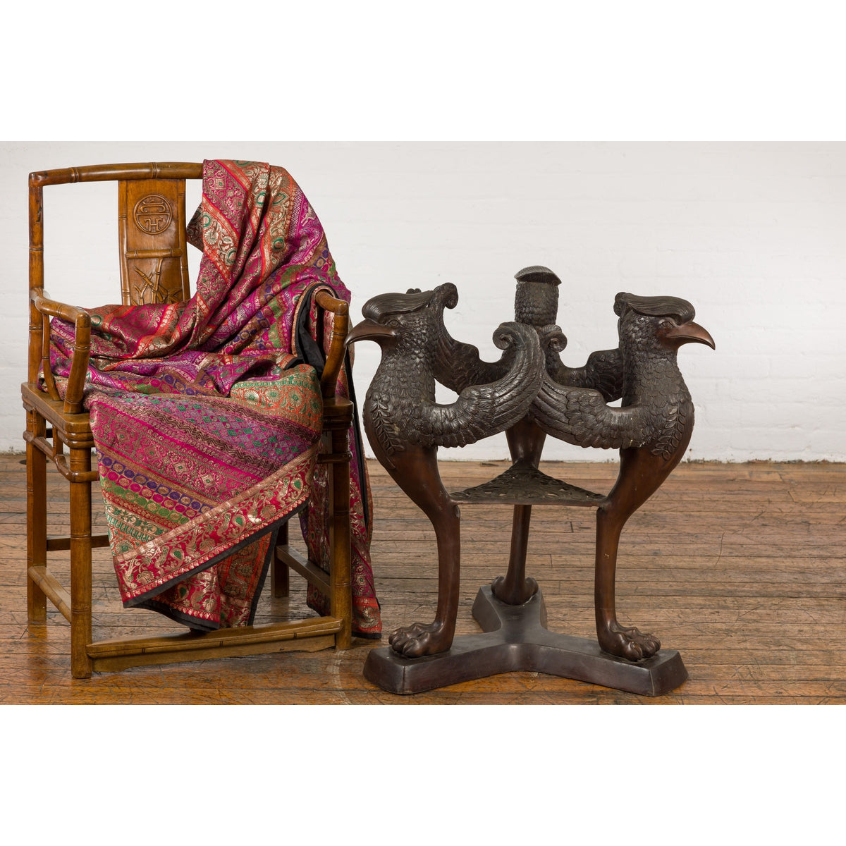 Contemporary Bronze Griffins Table Base-2. Asian & Chinese Furniture, Art, Antiques, Vintage Home Décor for sale at FEA Home