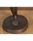 Classical Bronze Tabletop Statue of a Putto Holding a Frog-11. Asian & Chinese Furniture, Art, Antiques, Vintage Home Décor for sale at FEA Home