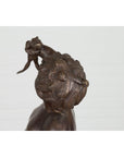 Classical Bronze Tabletop Statue of a Putto Holding a Frog-13. Asian & Chinese Furniture, Art, Antiques, Vintage Home Décor for sale at FEA Home